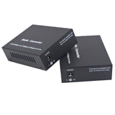 Multi-Mode LC Gigabit Dual Fiber Media Converter - Include 2 LC SFP Transceiver 2Km, Wavelenth 1310nm, LC to UTP Cat5e 10/100/1000 RJ-45 –Gigabit Ethernet Speed, 2 Pack